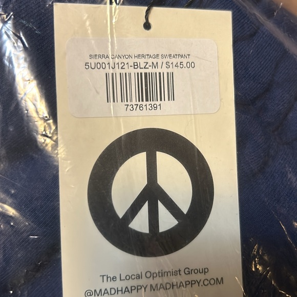 NWT MADHAPPY SIERRA CANYON SWEATPANTS IN BLUE SIZE M - Picture 5 of 6